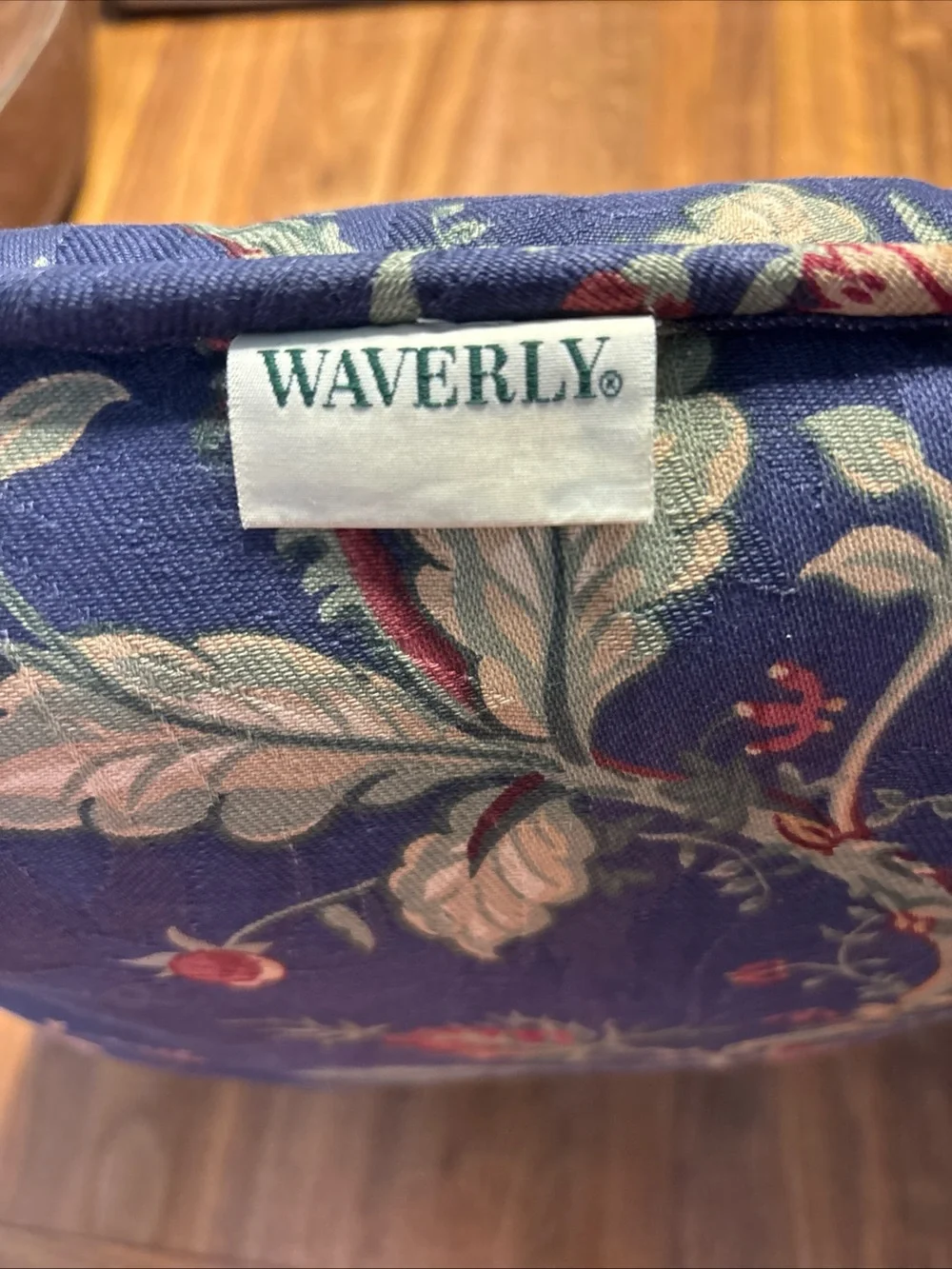 Waverly Blue Floral Decorative Throw Pillow - Classic Home Accent